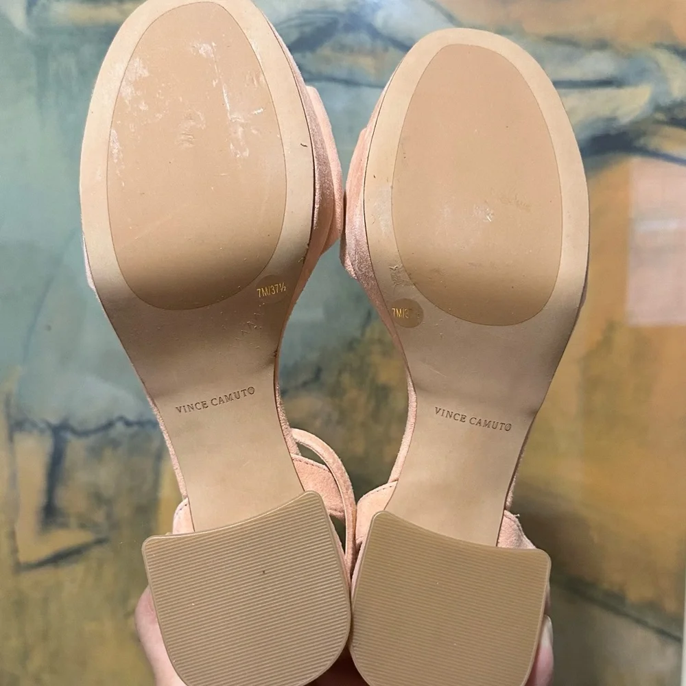 Women’s Suede Block Heel Slingback Sandal - Pink